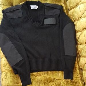 Men's Black Sweater V Neck Sweater